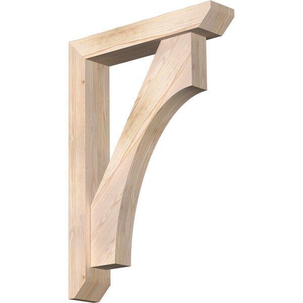 Ekena Millwork Westlake Slat Smooth Bracket w/ Offset Brace, Douglas Fir, 5 1/2"W x 28"D x 40"H BKT0604X28X40WTL06SDF - main